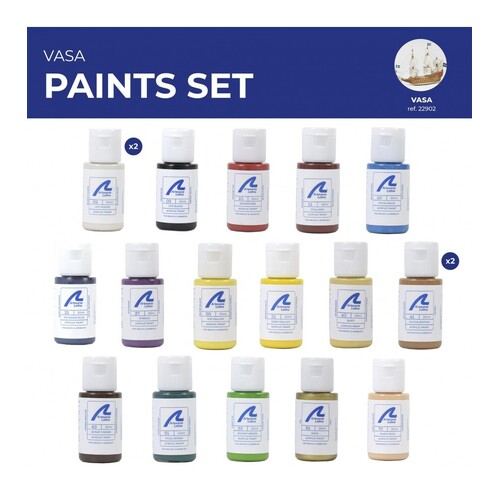 Artesania Paint Set for Ship Model #22902 Vasa - 16 Pack