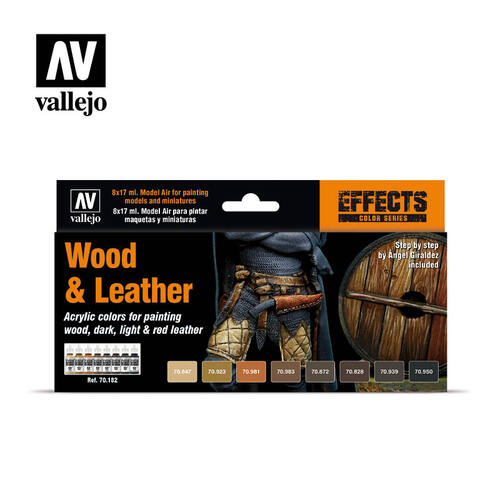 Model Air Brush Colours Wood & Leather - Vallejo