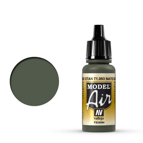 Vallejo Model Air - NATO Green - 18ml Acrylic Airbrush Paint