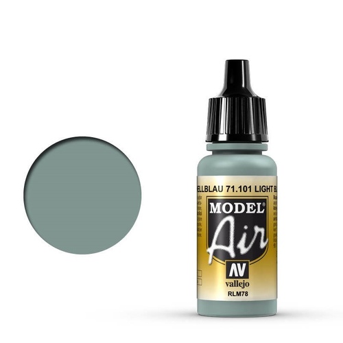 Vallejo Model Air - Light Blue RLM78 - 18ml Acrylic Airbrush Paint
