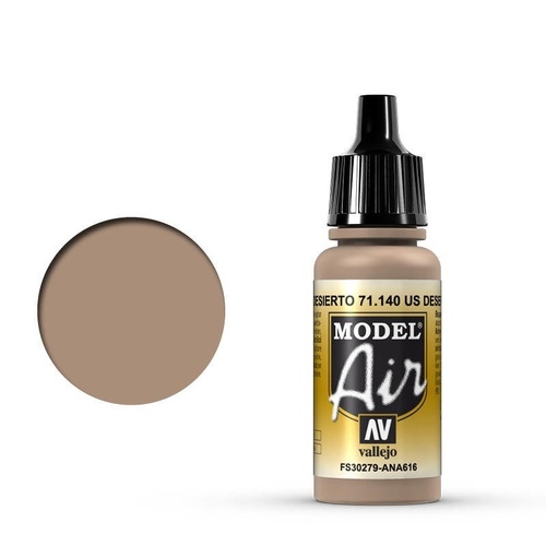 Vallejo Model Air - US Desert Sand - 18ml Acrylic Airbrush Paint