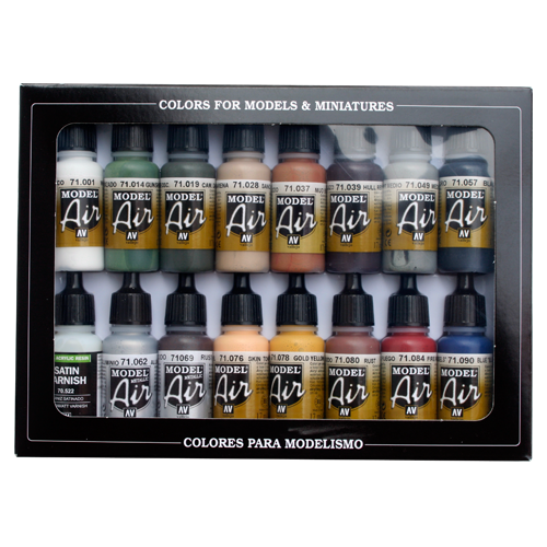 Model Air Railway Colours 16 Colour Set - Vallejo