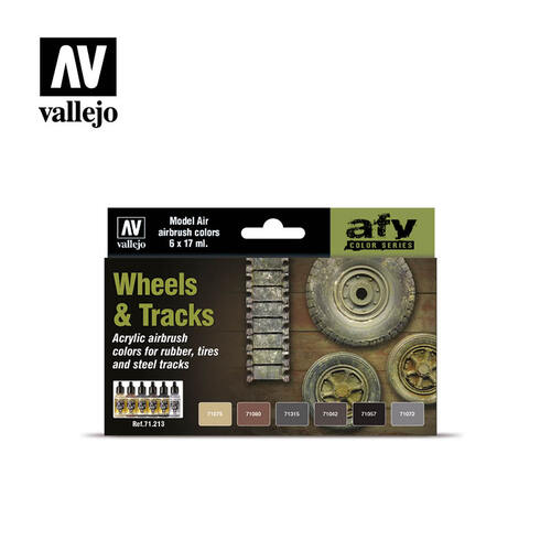 Model Air Brush Colours Wheels & Tracks - Vallejo