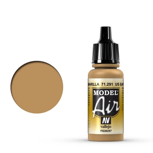 Vallejo Model Air - US Earth Yellow - 18ml Acrylic Airbrush Paint