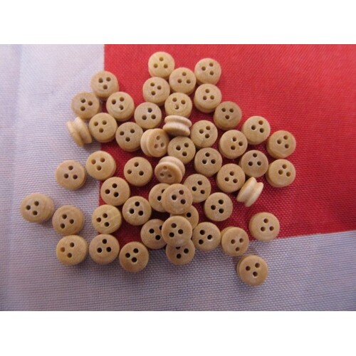 BILLING WOODEN DEAD EYE 5mm - 50PCS