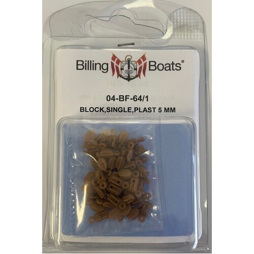 BILLING BLOCK SINGLE 5mm - 50PCS