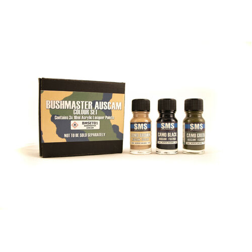 SMS BMSET01 Auscam Bushmaster Lacquer Paint Set