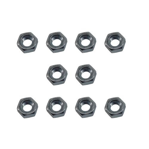 6BA Hex Std. Steel Nuts (10)
