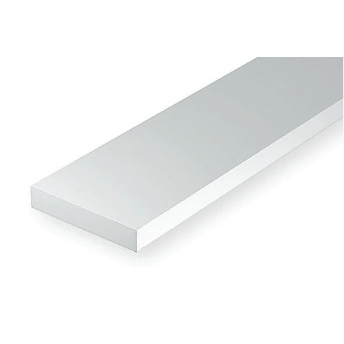 STYRENE STRIPS .38MM X .51MM - 350MM 10PC