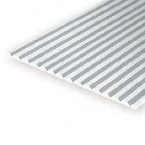 V Groove Siding. 300mm x 150mm x .5mm.  Groove spacing .64mm