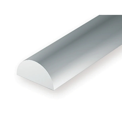 PLASTIC, HALF RND. 3.2mm X 350mm. 3 Pieces