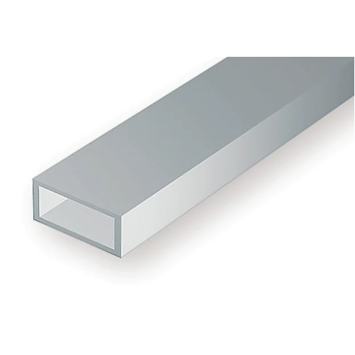 STYRENE RECTANGULAR TUBE 6.35MM X 9.52MM - 350MM 2PC