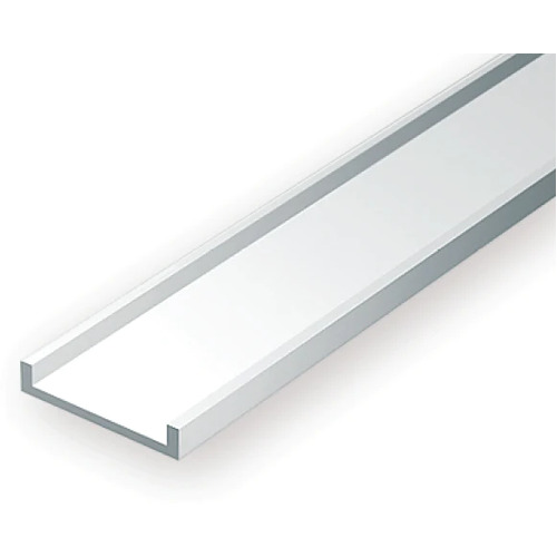 Plastic Channel. 4.8mm x 1.6mm x 350mm  (3 Pieces)