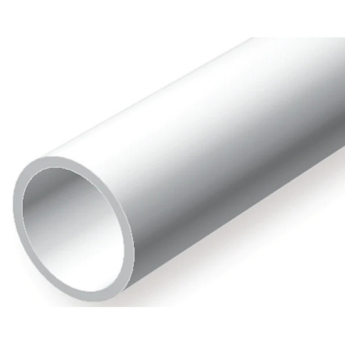 STYRENE ROUND TUBING 4.76MM x 600MM 6PC