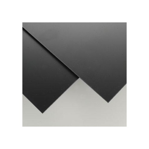 STYRENE SHEETS BLACK (8). 203MM X 533MM X .254MM.