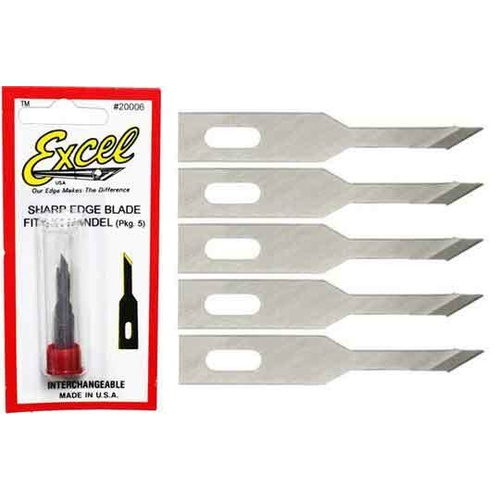 5pc Excel 20006 Stencil Edge Blades USA