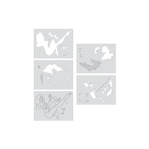 Pin Up Girlies Set of 5 - Mini Series Templates