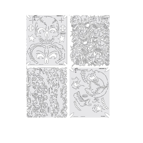 Return of Skullmaster Set of 4 - Mini Series Templates