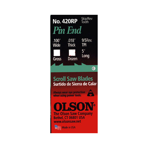 9.5 TPI Pin End Reverse Skip Blades 125mm (Bulk 144 Blades)