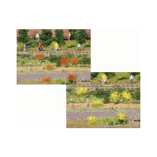 HEKI 100 grass tufts yellow - red 6mm