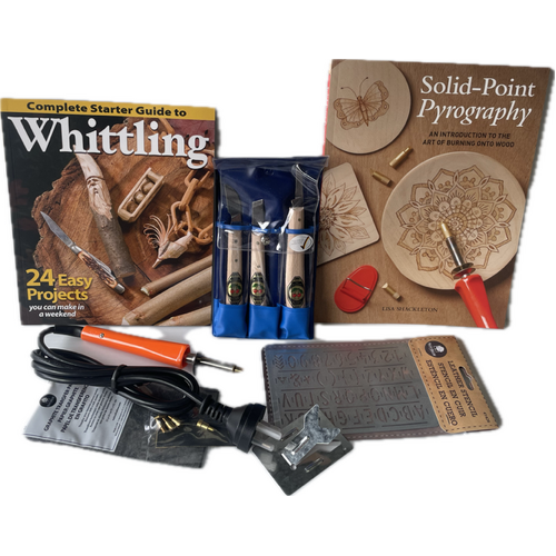 Beginners Wood Whittling and Pyrography Kit