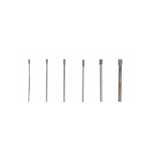 Diamond Drill Set - 6pc 0.75mm - 2.5mm