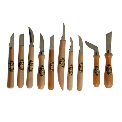 Kirschen Carving/Whittling Knife Set – 10pc