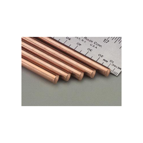 COPPER SOLID ROD 1.59mm (1/16") x 300mm (12") 1PC