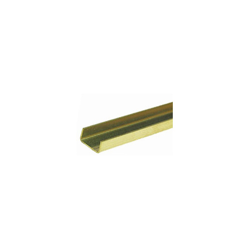 Brass Channel: .36mm Wall - 6.35mm X 3.2mm Leg Lengths x 300mm