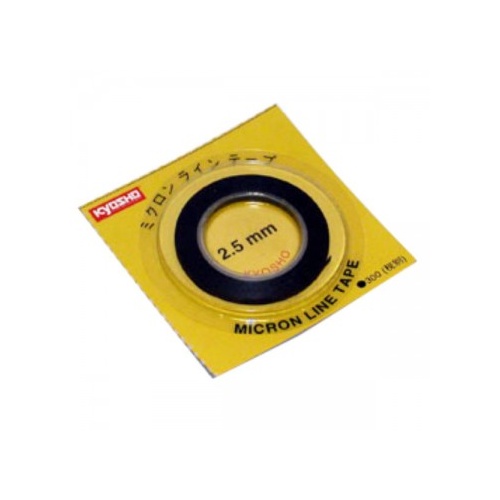 Kyosho 1843 Micron Tape 2.5mm x 5M Black