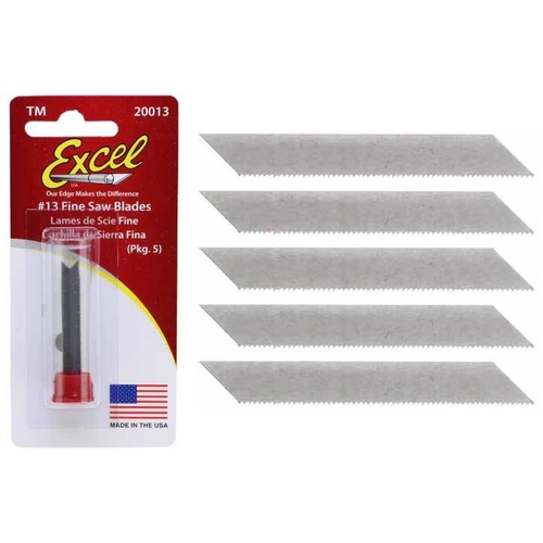 Excel 20013 5pc No 13 Fine Saw Blades