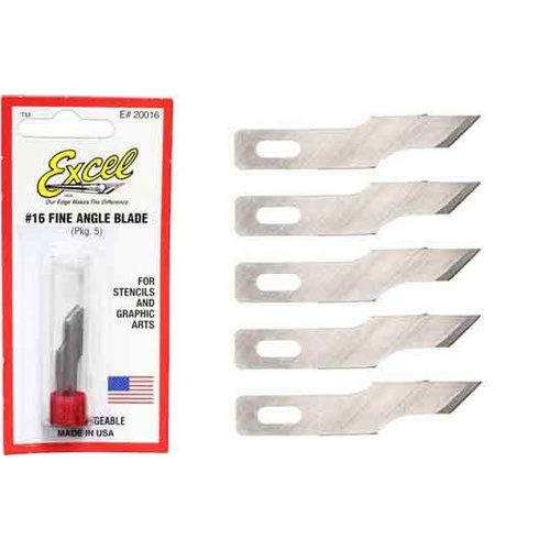 Stencil Edge Knife Blade #16 5pc 