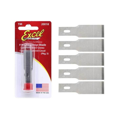 #18 Excel Large Chisel Knife Blades - USA - 5pc