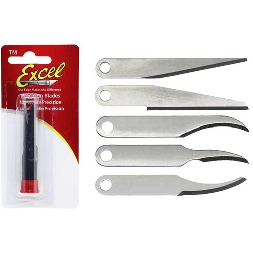 Woodcarving blades assorted 5pc