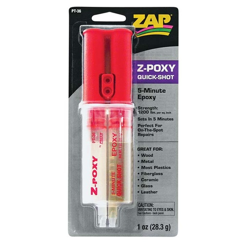Zap 5 Minute Epoxy Quick setting 1oz