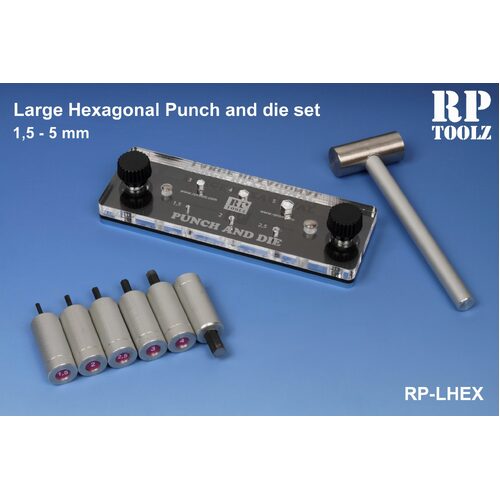 Hexagonal Punch and Die Set (6 different hexagonal punch tool from 2mm to 4.5mm)