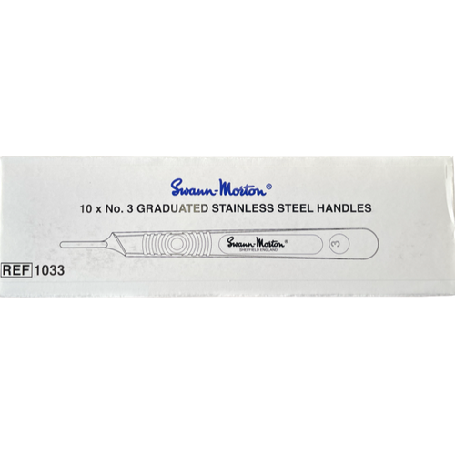 Scalpel Blade SS Swann Morton #3 Box (10 Pack)