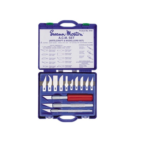 Swann Morton Arts, Crafts & Modellers 13pc Knife set