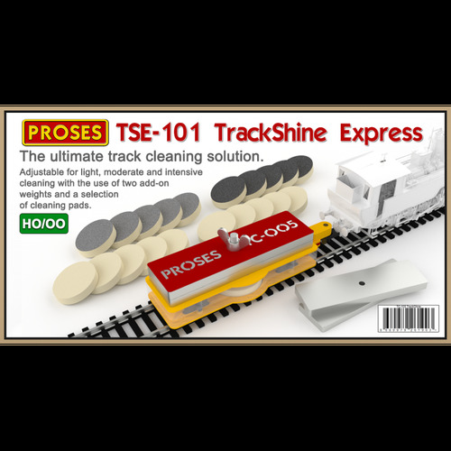 TSE-101 TrackShine Express HO Track Cleaning Car