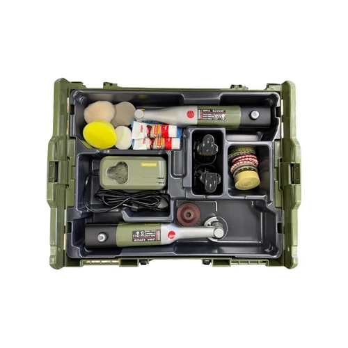 PROXXON - TILE TREATMENT KIT - Incl. 2x Handheld Tools, Battery Charger & Various Access.