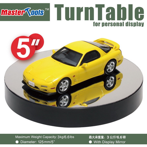 Battery Operated Round Mirrored Display Turntable 125mm