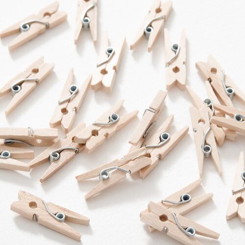 Pegs Mini 45mm Wooden pkt 48
